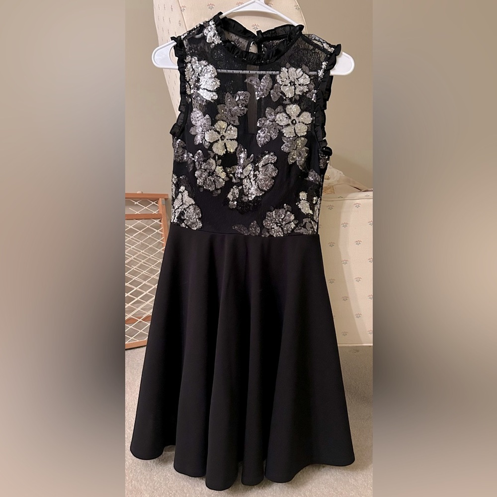 City Studio Gorgeous Semi formal Black and silver sequin dress. Worn once.
